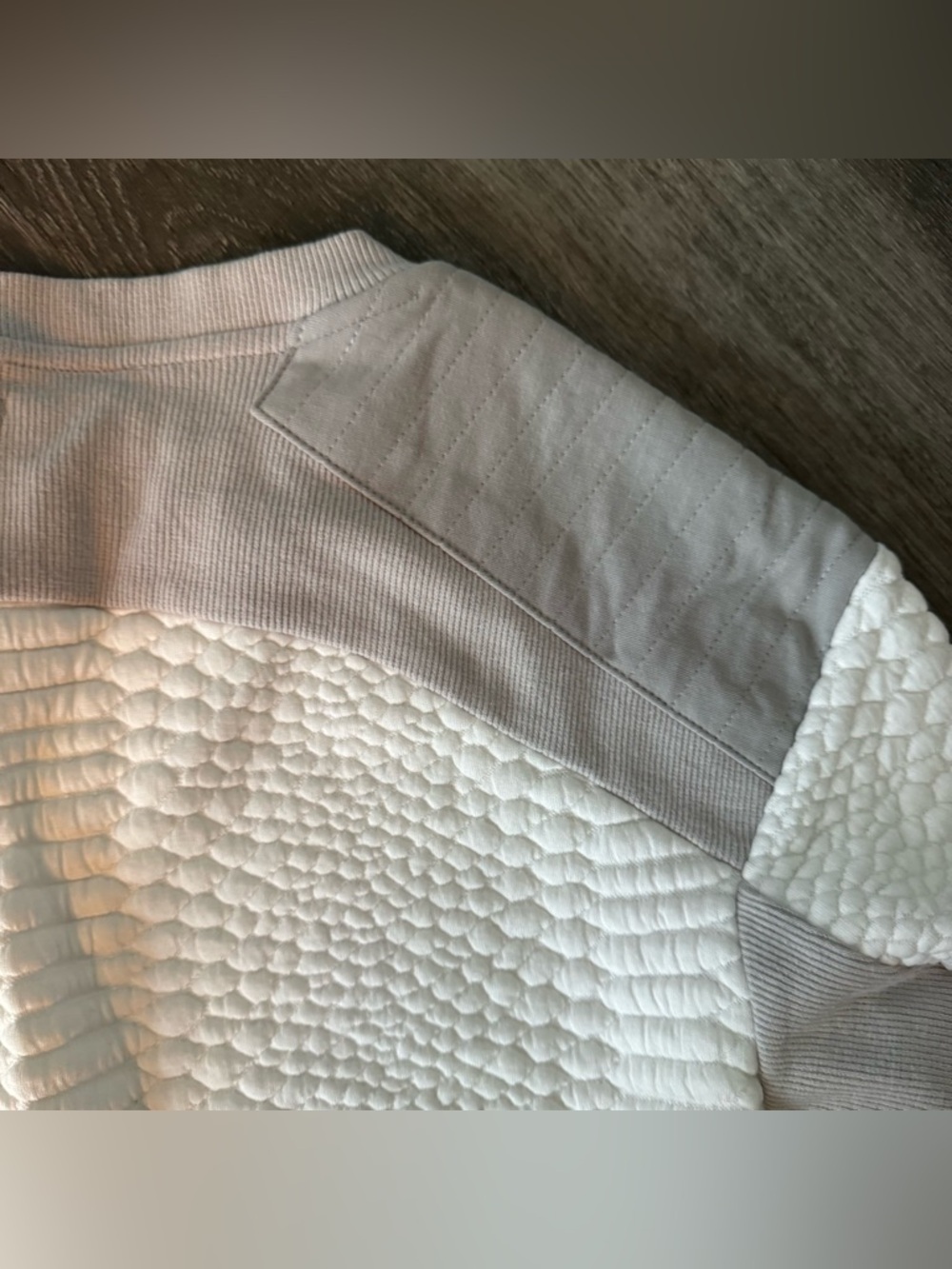Blanc Noir Croc Textured Sweatshirt - Picture 5 of 9